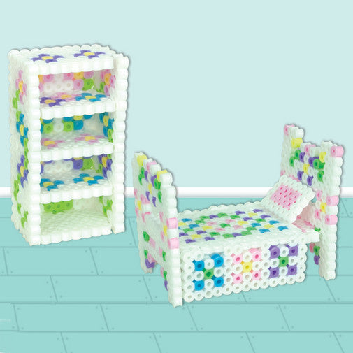 3D Dollhouse Bed and Shelf