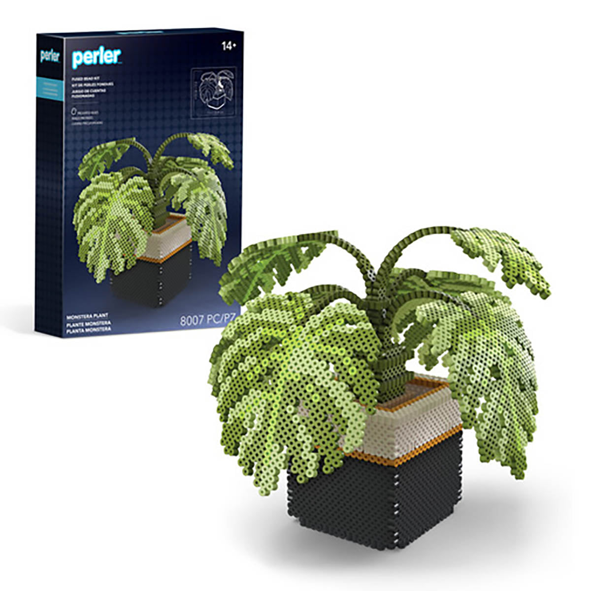 succulent perler bead pattern Perler 3D Monstera Plant Fused Bead Activity Kit