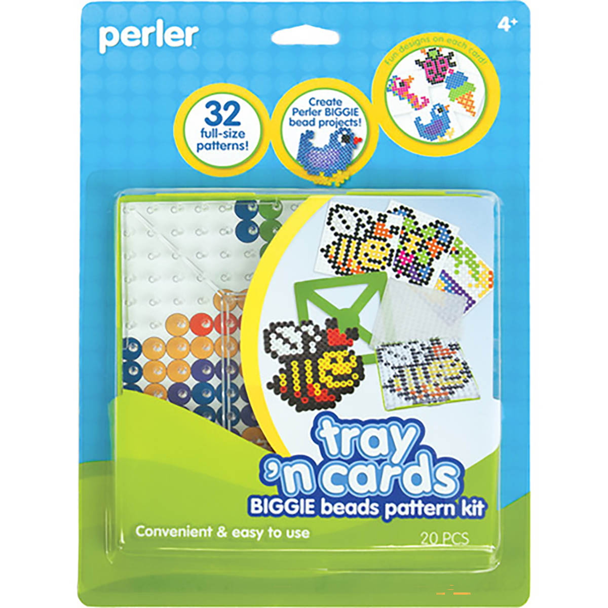 Tray 'n Cards Pattern Kit - Biggie Beads | Perler – Perler