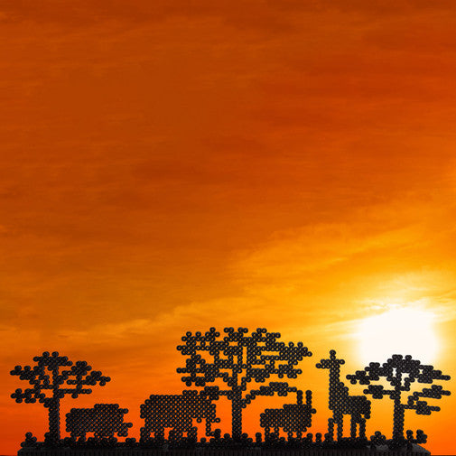 Safari Silhouette Shelf Decor