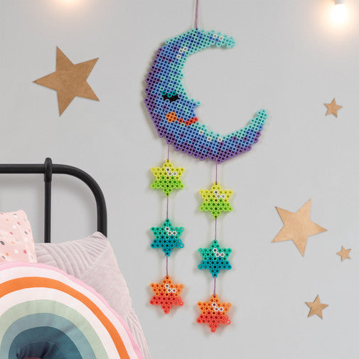 Whimsical Moon and Star Wall Hanging
