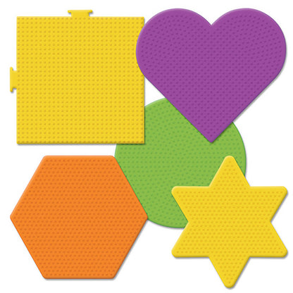 Large Basic Shapes Pegboards - 5 Ct