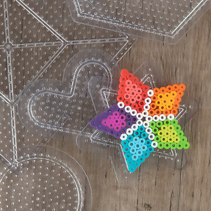 Small & Large Basic Shapes Clear Pegboards - 5 Ct