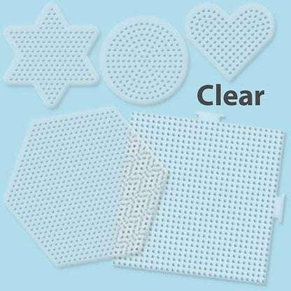 Small & Large Basic Shapes Clear Pegboards - 5 Ct