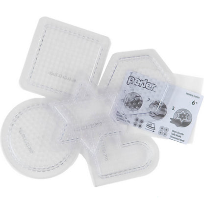 Small Basic Shapes Clear Pegboards - 5 Ct