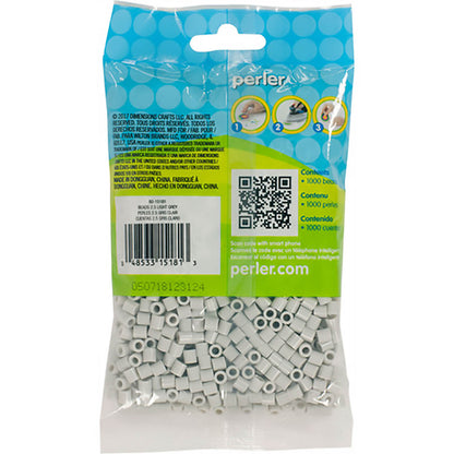 1,000 Perler Beads - Light Grey