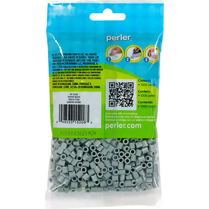 1,000 Perler Beads - Pewter