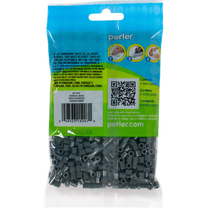 1,000 Perler Beads - Charcoal