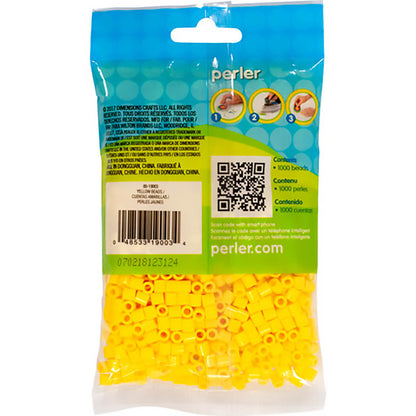 1,000 Perler Beads - Yellow