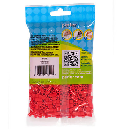 1,000 Perler Beads - Red
