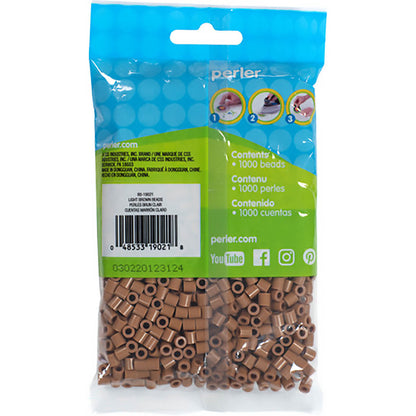 1,000 Perler Beads - Light Brown