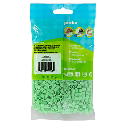 1,000 Perler Beads - Pastel Green