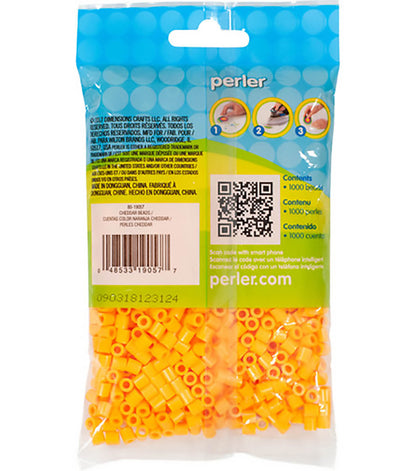 1,000 Perler Beads - Cheddar