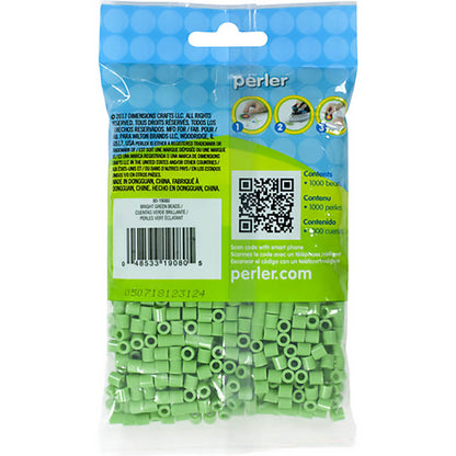 1,000 Perler Beads - Bright Green