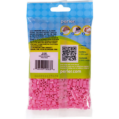 1,000 Perler Beads - Pink