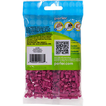 1,000 Perler Beads - Raspberry