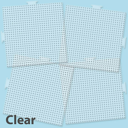Large Clear Square Pegboards - 4 Ct