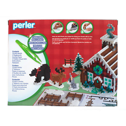 Perler Winter Lodge Gingerbread House Kit