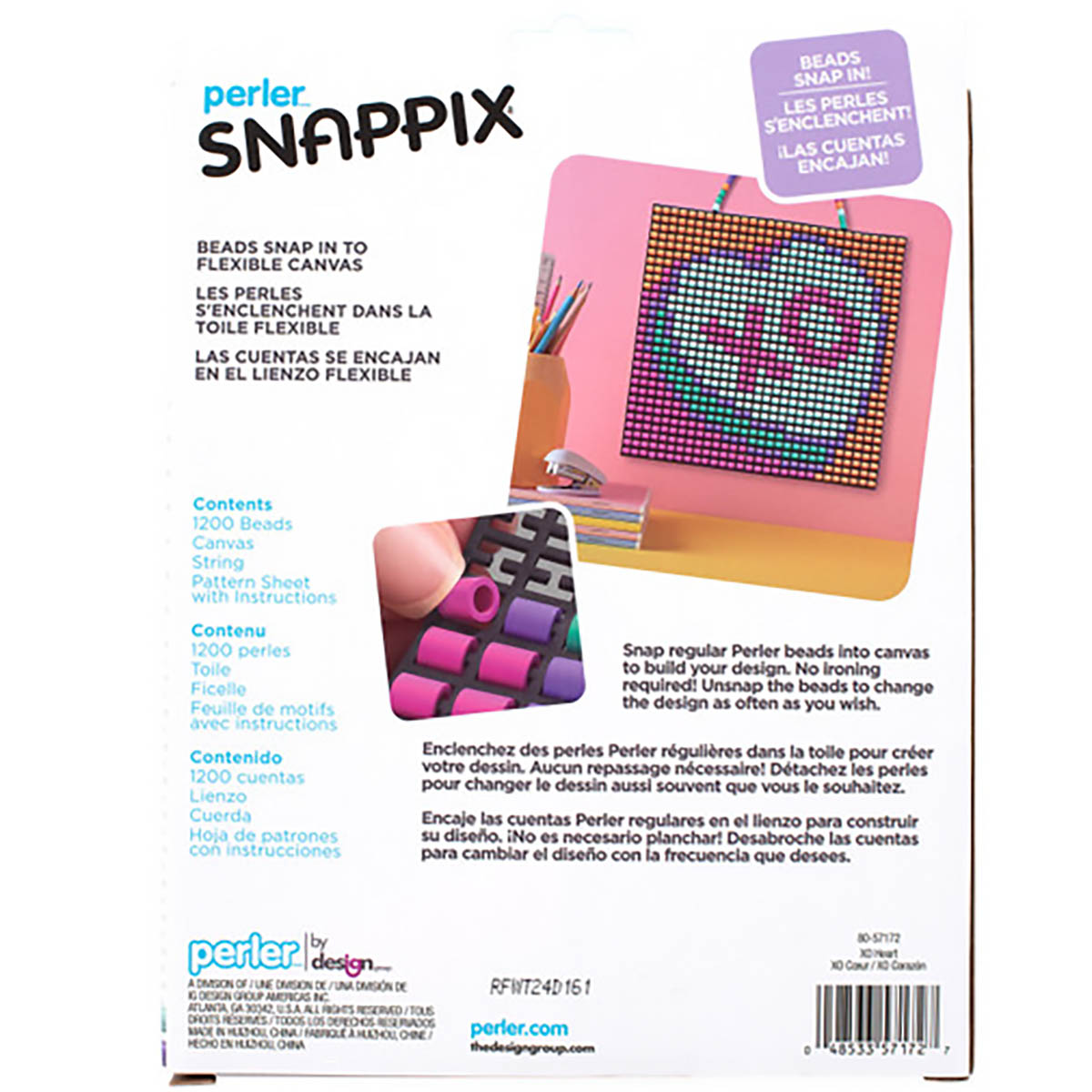 Perler Snappix XO Heart Kit - Classic Beads | Perler – Perler