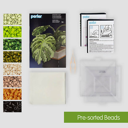 Perler 3D Monstera Plant Fused Bead Activity Kit