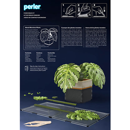 Perler 3D Monstera Plant Fused Bead Activity Kit