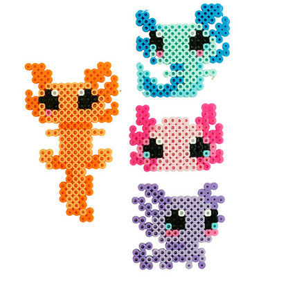 Perler Axolotl Fused Bead Activity Kit - 12 Projects