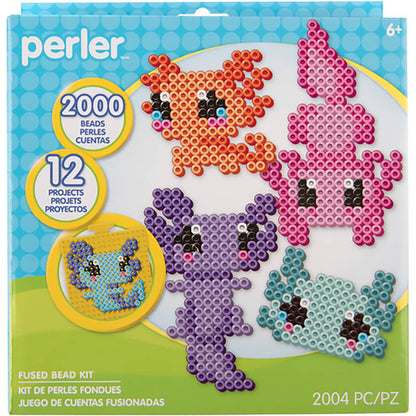 Perler Axolotl Fused Bead Activity Kit - 12 Projects
